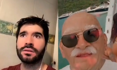 La increíble videollamada con el abuelo fiestero que es viral en redes La increíble videollamada con el abuelo fiestero que es viral en redes