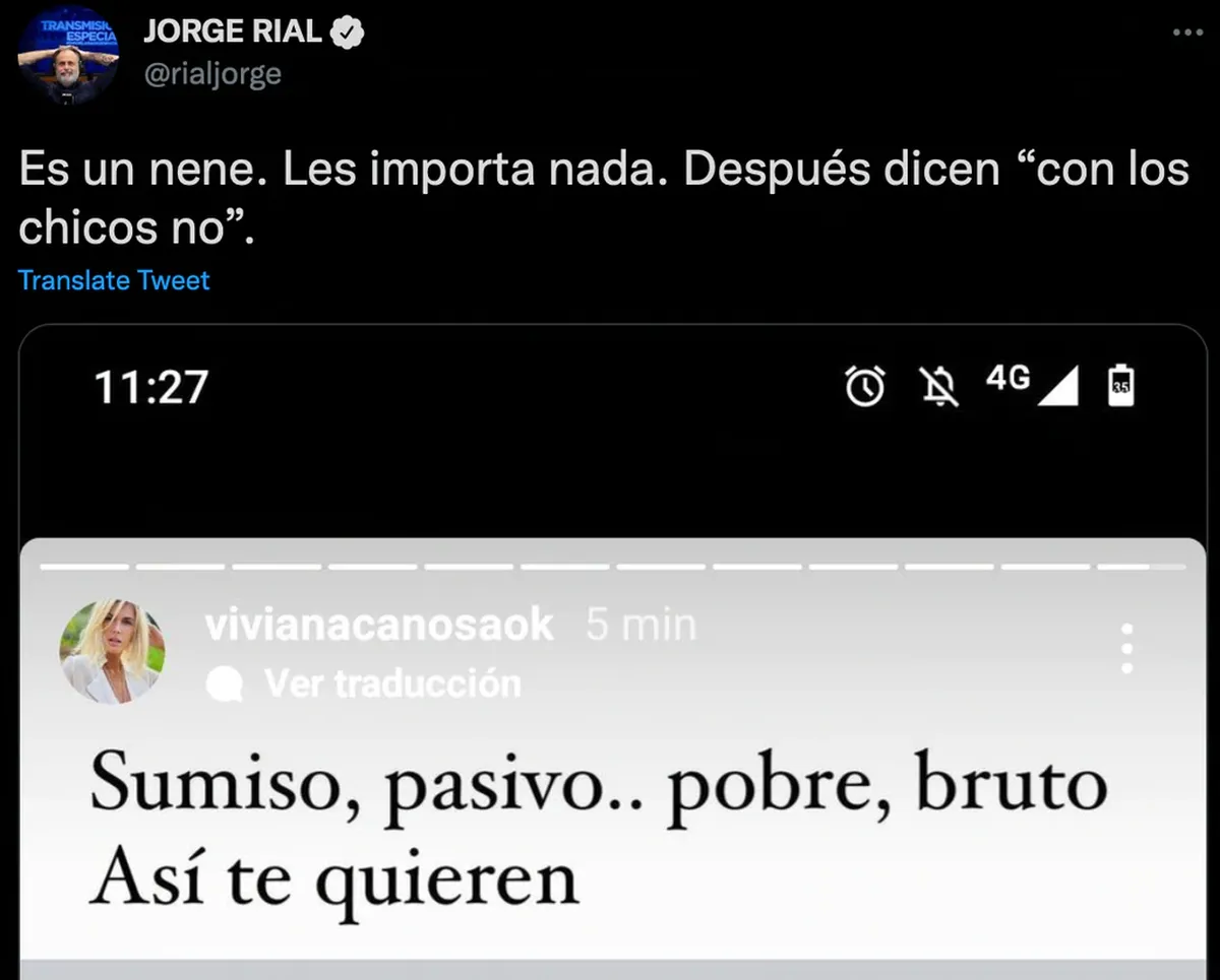 Jorge Rial lapid&oacute; a Viviana Canosa por sus pol&eacute;micos dichos sobre el ni&ntilde;o fan de L-Gante.