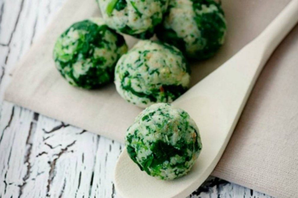 Bolitas de espinaca.