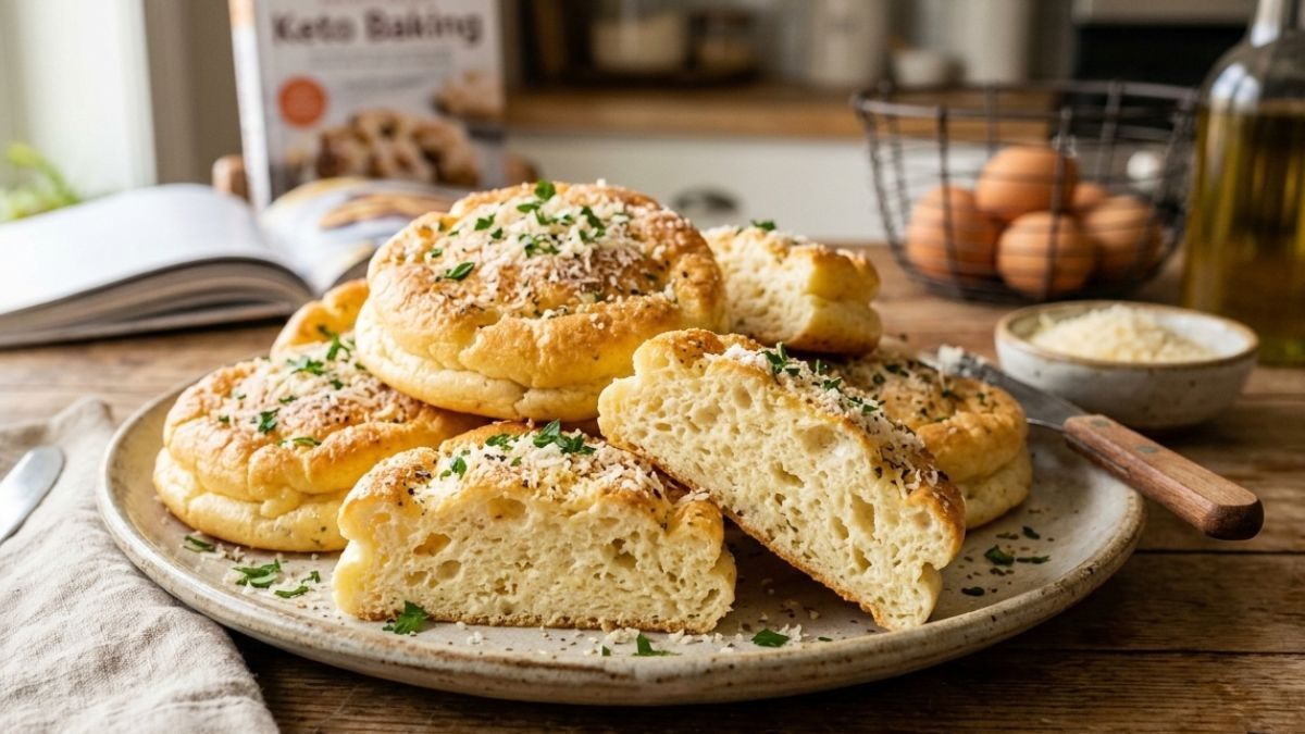 Pan nube con ajo y parmesano: la receta fácil para hacer en casa.