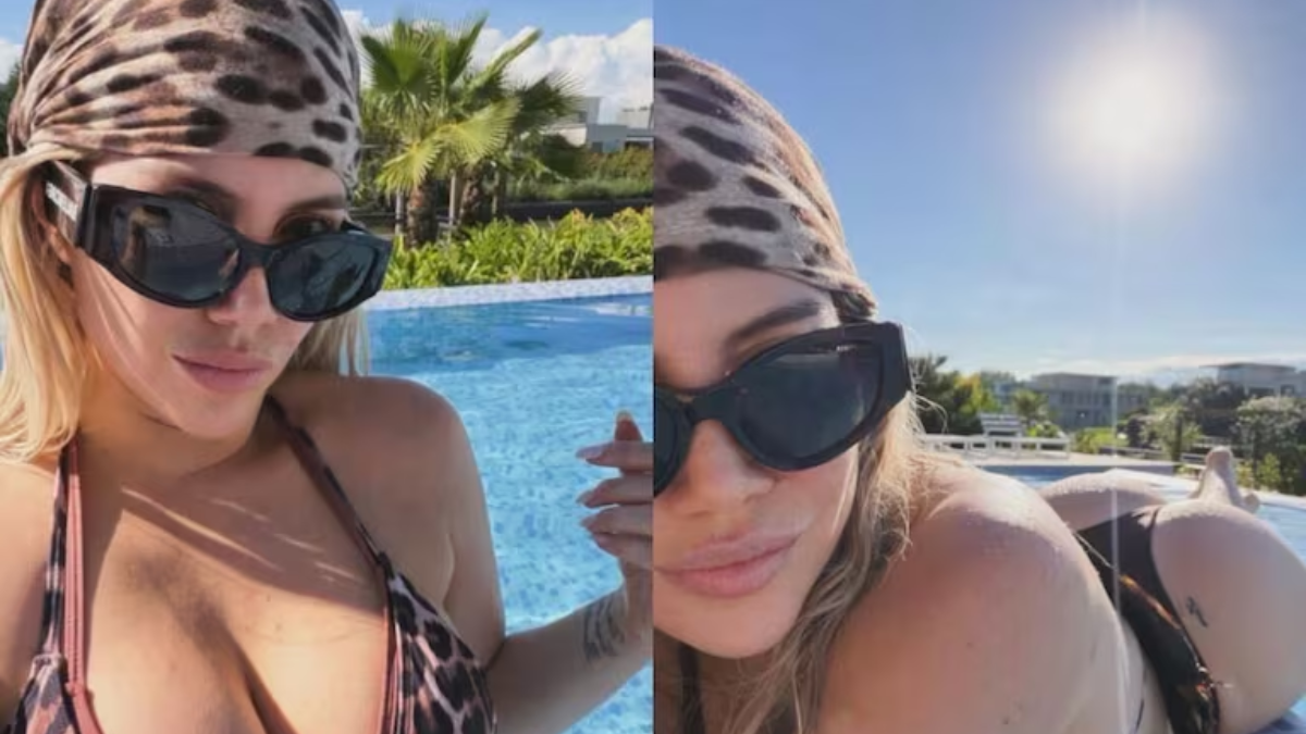 Wanda Nara en microbikini.