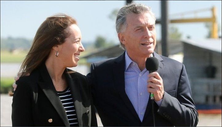 “Vidal y Macri ‘Gato’ terminan las obras del arroyo “El Gato”, la broma del Presidente en Río Salado