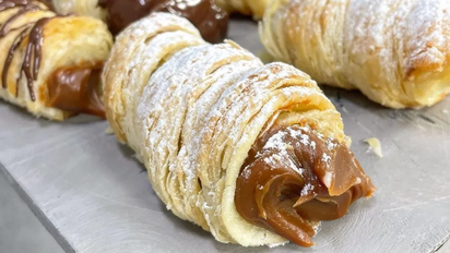 Cañoncitos de dulce de leche con tapas de empanada: la receta express de Estefi Colombo