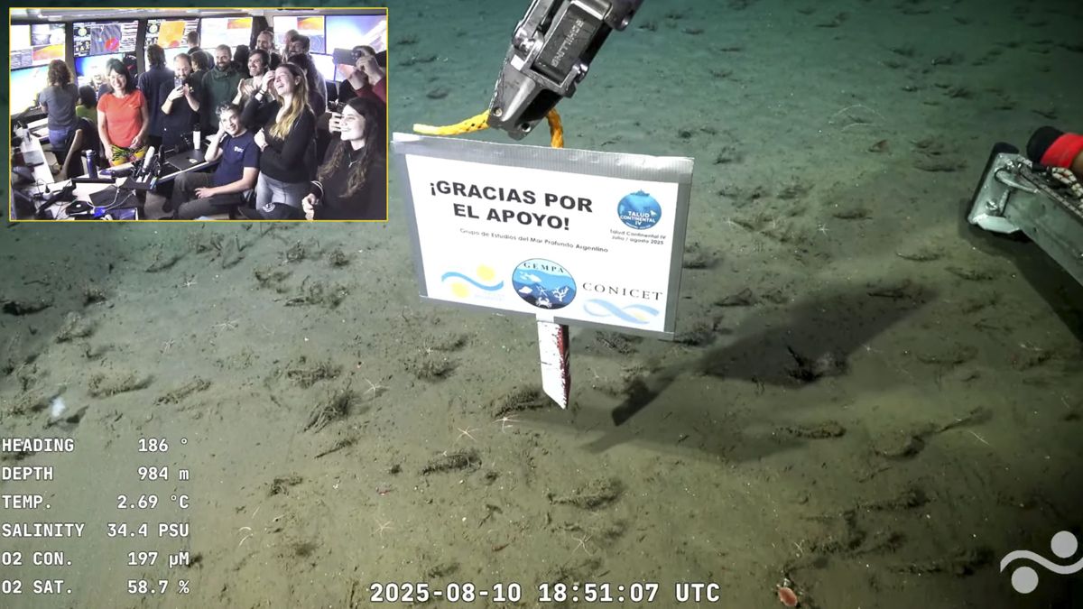 En la última inmersión del robot submarino