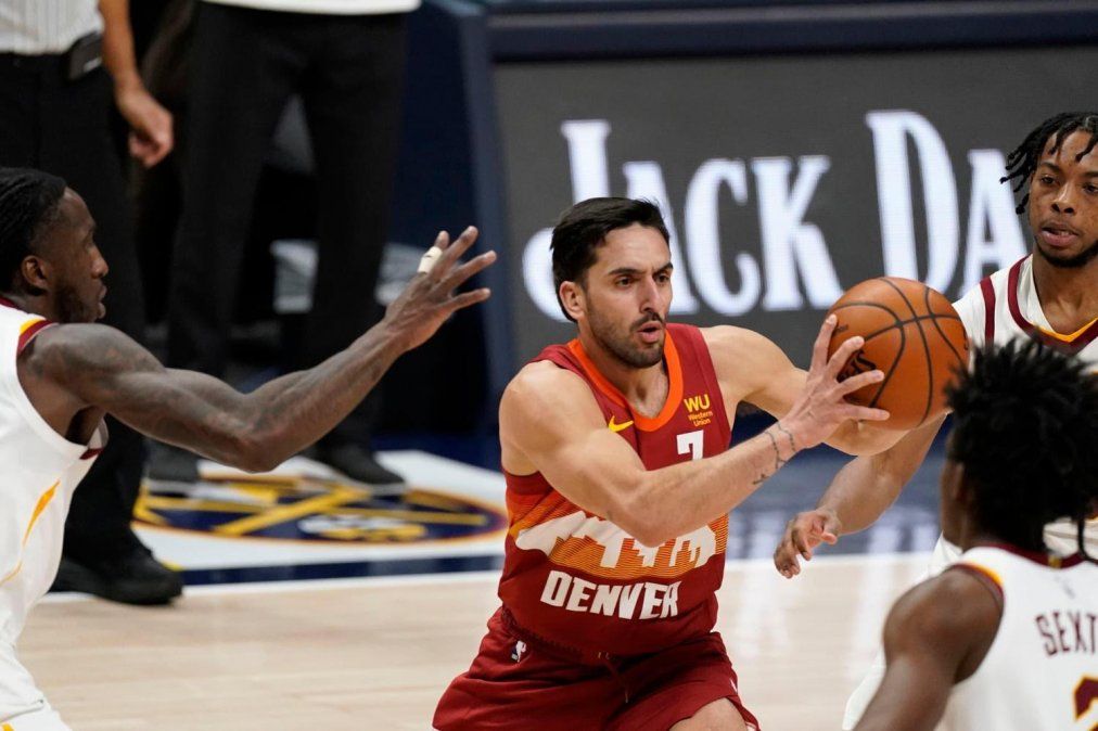 Facundo Campazzo participó en el triunfo de Denver Nuggets ante Cleveland Cavaliers en la NBA.
