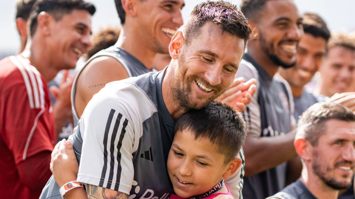Lionel Messi encabezó una jornada solidaria junto al plantel del Inter Miami.