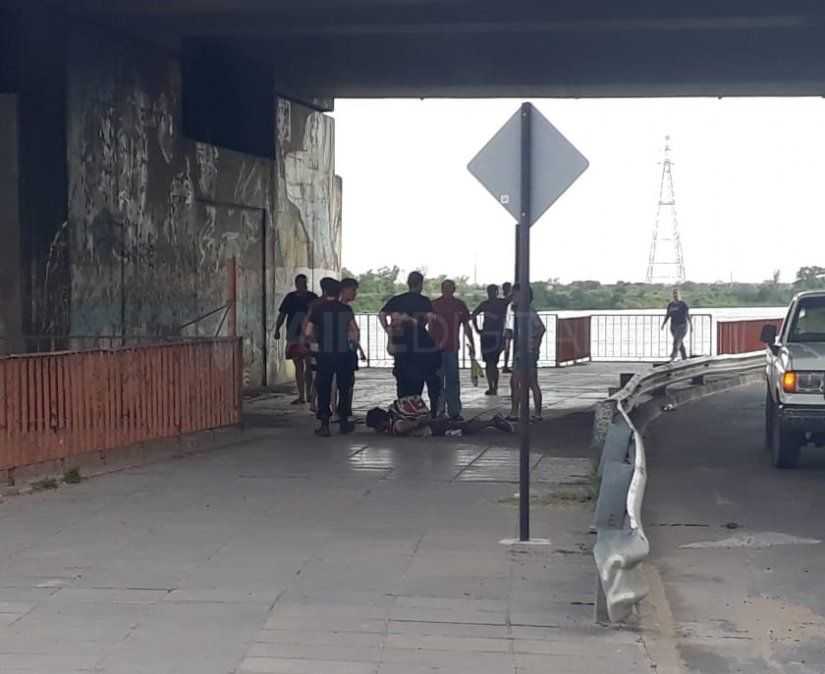 Lincharon a un ladrón en pleno Viaducto Oroño