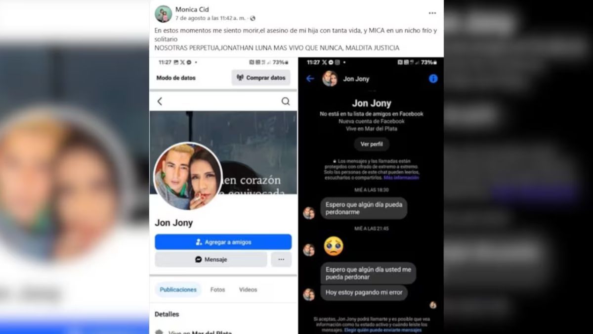 Los mensajes que recibe la madre de Micaela. Los mensajes que recibe la madre de Micaela.
