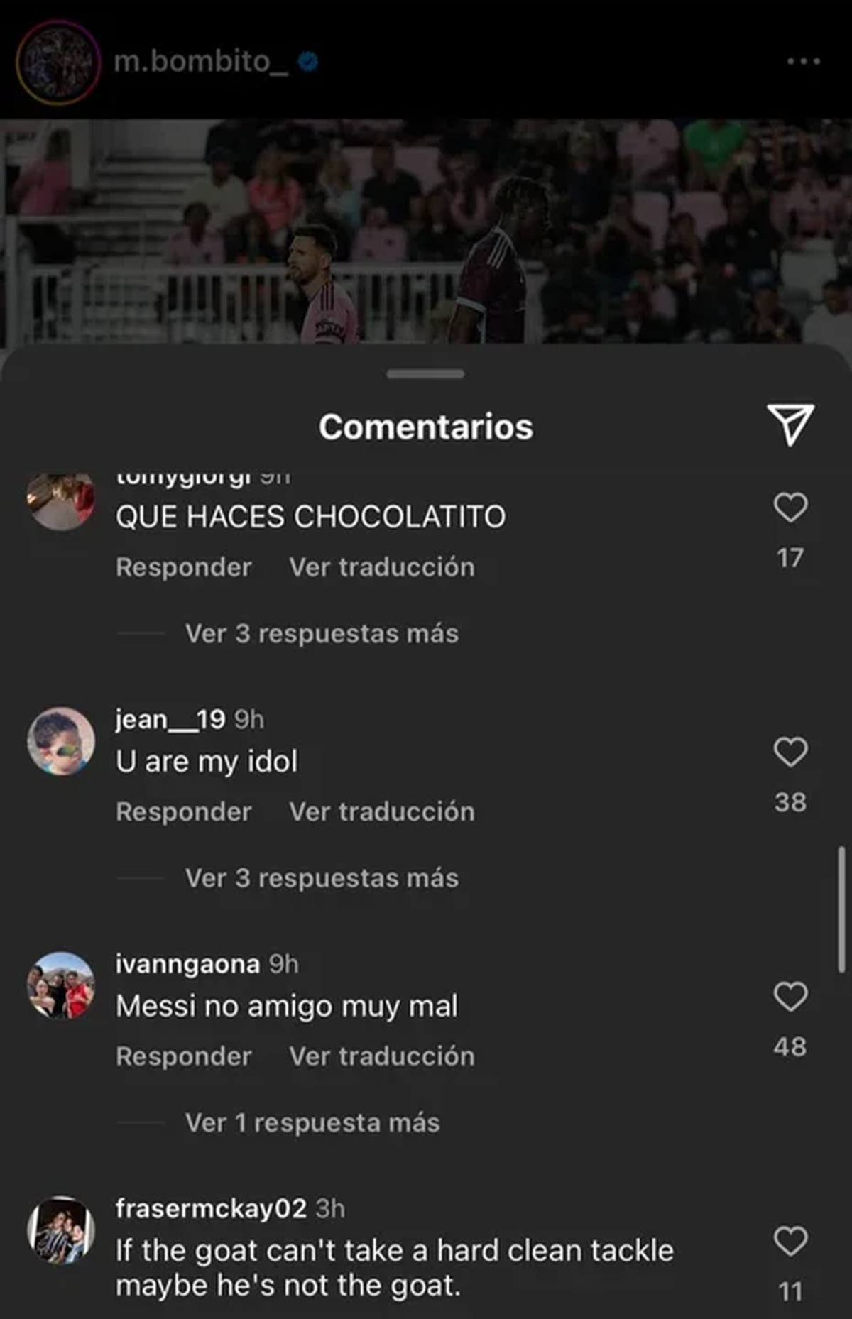 En su cuenta personal de instagram. En su cuenta personal de instagram.