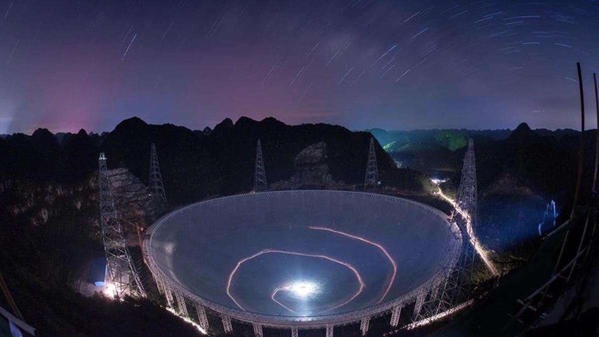 El gigante radiotelescopio chino Fast