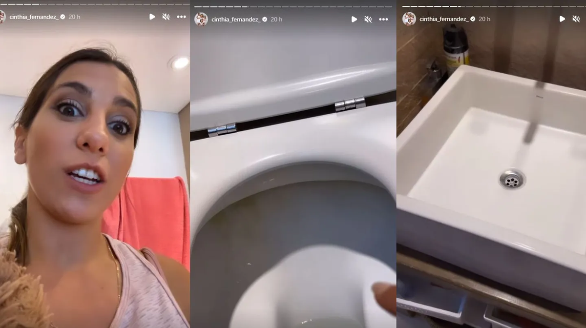 Cinthia Fernández sorteará los inodoros de su casa por Instagram.