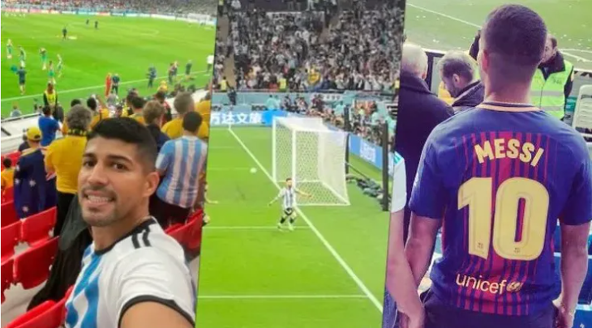 El salvadoreño que viajó a Qatar a ver a Messi y ahora lo enfrentará con El Salvador. El salvadoreño que viajó a Qatar a ver a Messi y ahora lo enfrentará con El Salvador.