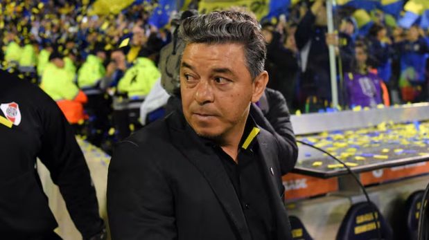 Marcelo Gallardo en el partido de River vs. Rosario Central, por la fecha 11 del Torneo Clausura 2025. (Foto: Fotobaires)