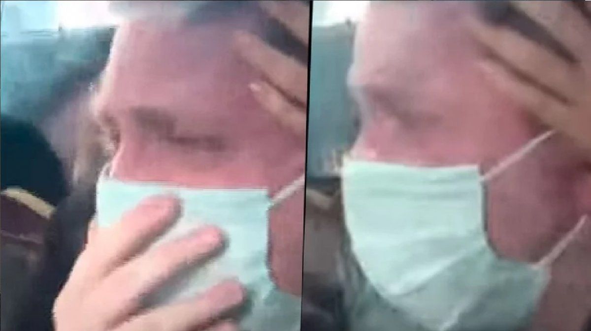 El llanto desgarrador de Jonatan Viale en el velatorio de su padre