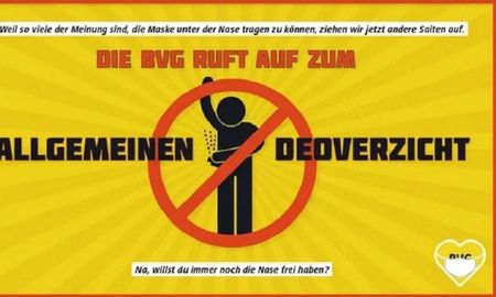 insolito: una empresa de transporte de berlin invita a no usar desodorante insolito: una empresa de transporte de berlin invita a no usar desodorante