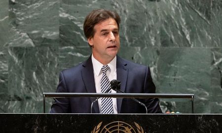 Lacalle Pou dio su primer discurso ante las Naciones Unidas. Lacalle Pou dio su primer discurso ante las Naciones Unidas.