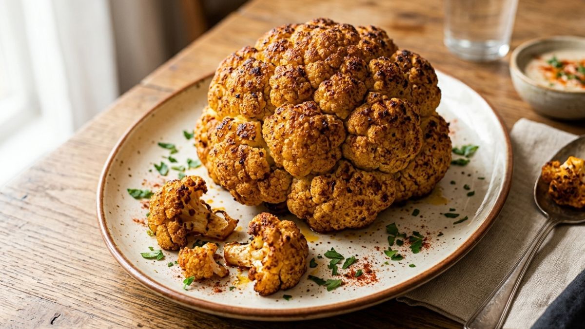 La coliflor al horno con especias es ideal para disfrutar de algo rico y saludable. La coliflor al horno con especias es ideal para disfrutar de algo rico y saludable. 