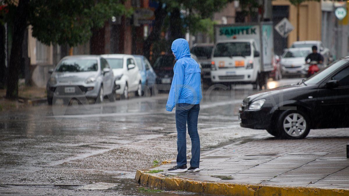 Las tormentas llegaron a la ciudad el domingo a la noche.