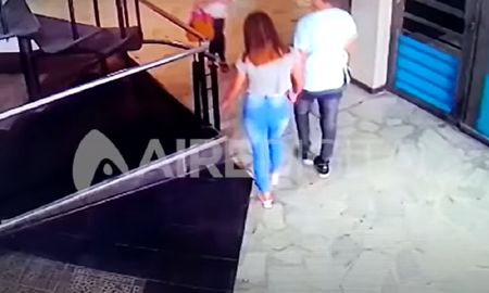El día del crimen, la chica quedó grabada antes y después del asalto que terminó con Oldani muerto. El día del crimen, la chica quedó grabada antes y después del asalto que terminó con Oldani muerto.