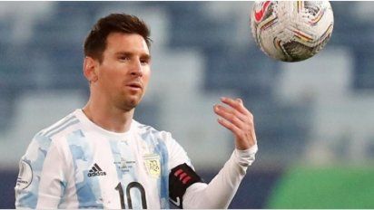 Lionel Messi y la imagen viral que fue captada antes de su golazo a Ecuador que es considerada una 