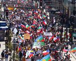 Manifestaci&oacute;n en Temuco, al sur de Santiago, Chile.&nbsp;