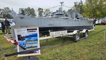 La réplica del ARA General Belgrano en Sunchales.