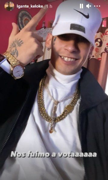 L-Gante votó en las Paso 2021.