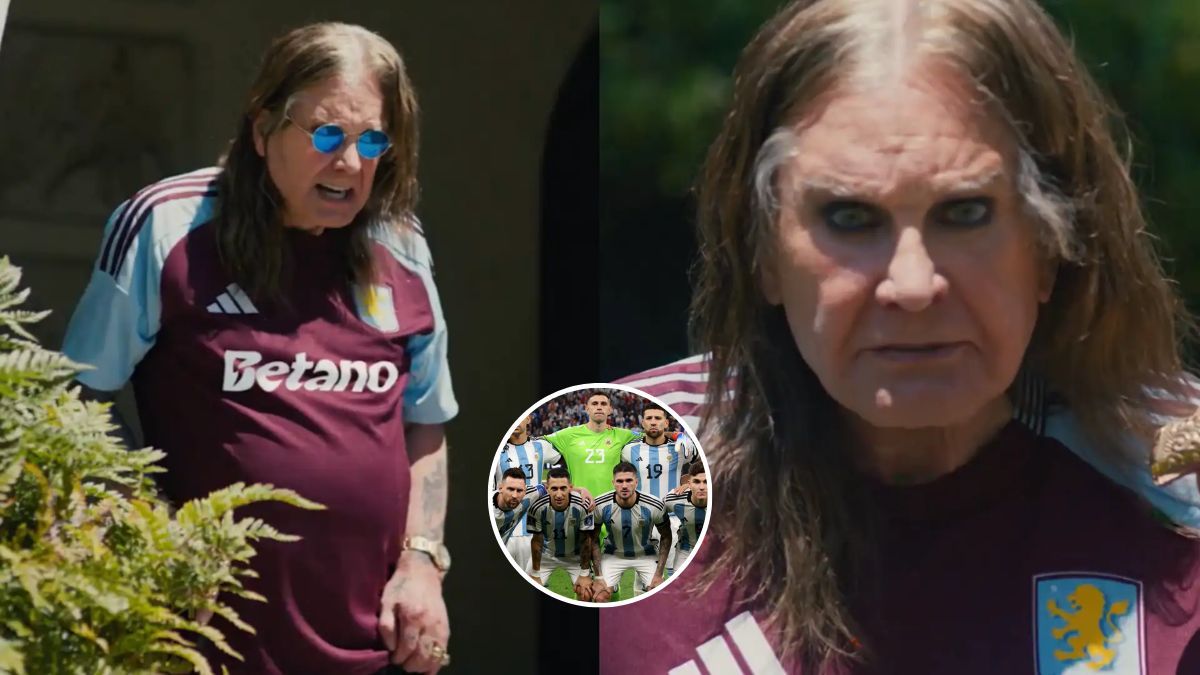 El día que Dibu Martínez y Ozzy Osbourne presentaron la nueva camiseta de Aston Villa