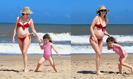 Isabel Macedo lució su pancita de seis meses en la playa, mientras disfruta de unas vacaciones junto a su hija Belita y su marido, Juan Manuel Urtubey. Isabel Macedo lució su pancita de seis meses en la playa, mientras disfruta de unas vacaciones junto a su hija Belita y su marido, Juan Manuel Urtubey.