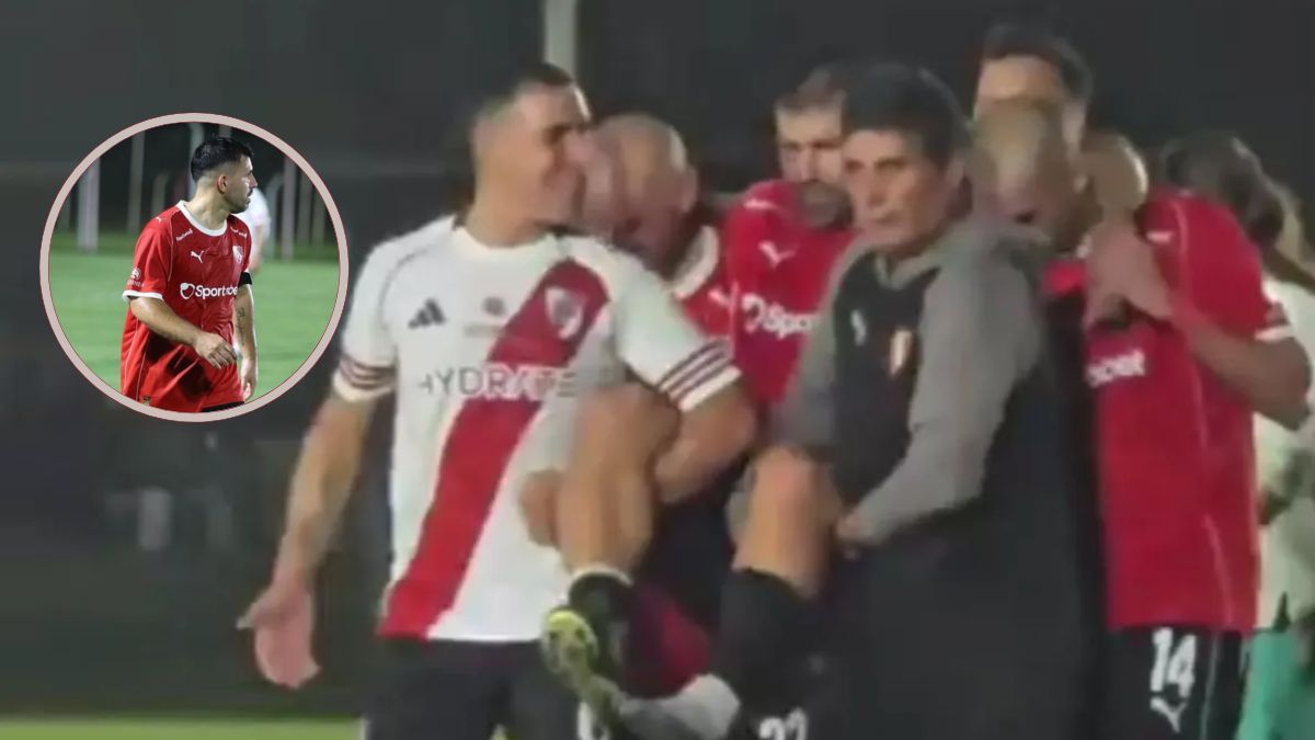 La grave lesión que sufrió el Kun Agüero en el fútbol Senior de Independiente.