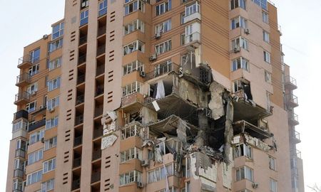 El edificio de Kiev se encontraba vacío al momento del ataque. El edificio de Kiev se encontraba vacío al momento del ataque.