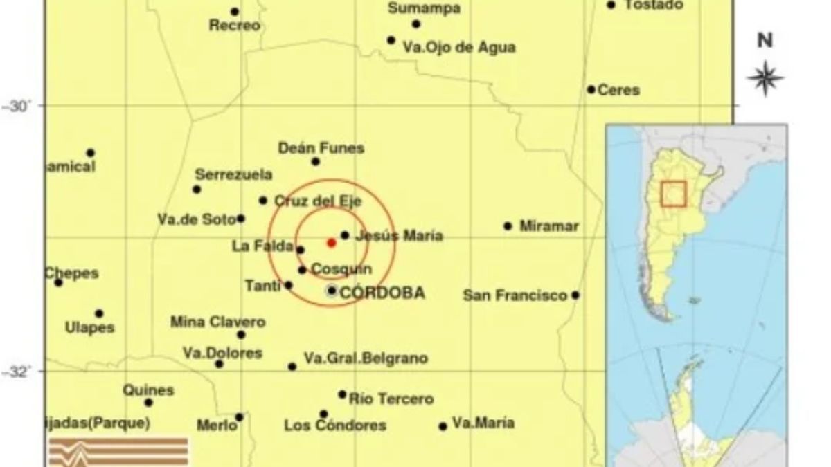 El epicentro fue en el noroeste de Córdoba, a 13 kilómetros al suroeste de Jesús María. El epicentro fue en el noroeste de Córdoba, a 13 kilómetros al suroeste de Jesús María.