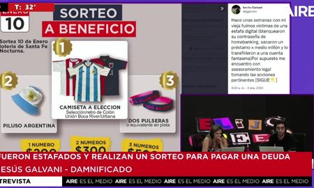 Una familia santafesina fue víctima de un ciberdelito y realizan un sorteo para poder pagar una importante suma en pesos. Una familia santafesina fue víctima de un ciberdelito y realizan un sorteo para poder pagar una importante suma en pesos.
