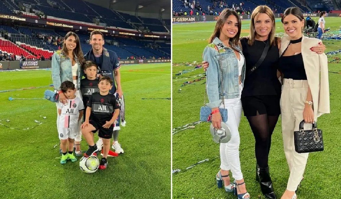 Cuánto costó el conjunto que usó Antonela Roccuzzo para el partido de despedida de Ángel Di María en el PSG