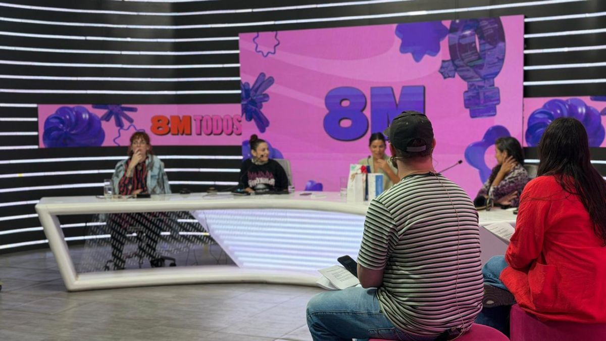 Las artistas santafesinas durante su participación en el panel especial de AIRE por el 8M.