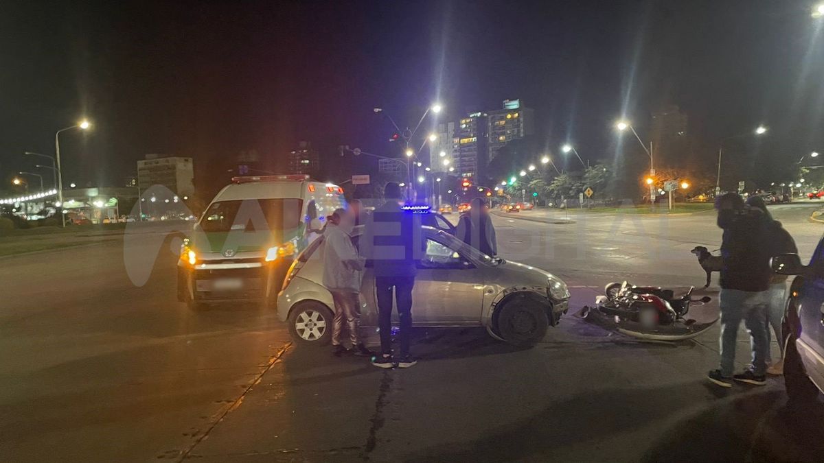 El accidente de tránsito ocurrió este martes a la tarde en inmediaciones de calle Belgrano y Avenida Alem.