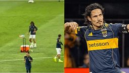 El polémico video de Cavani que indignó a los hinchas de Boca que alentaba en la Bombonera