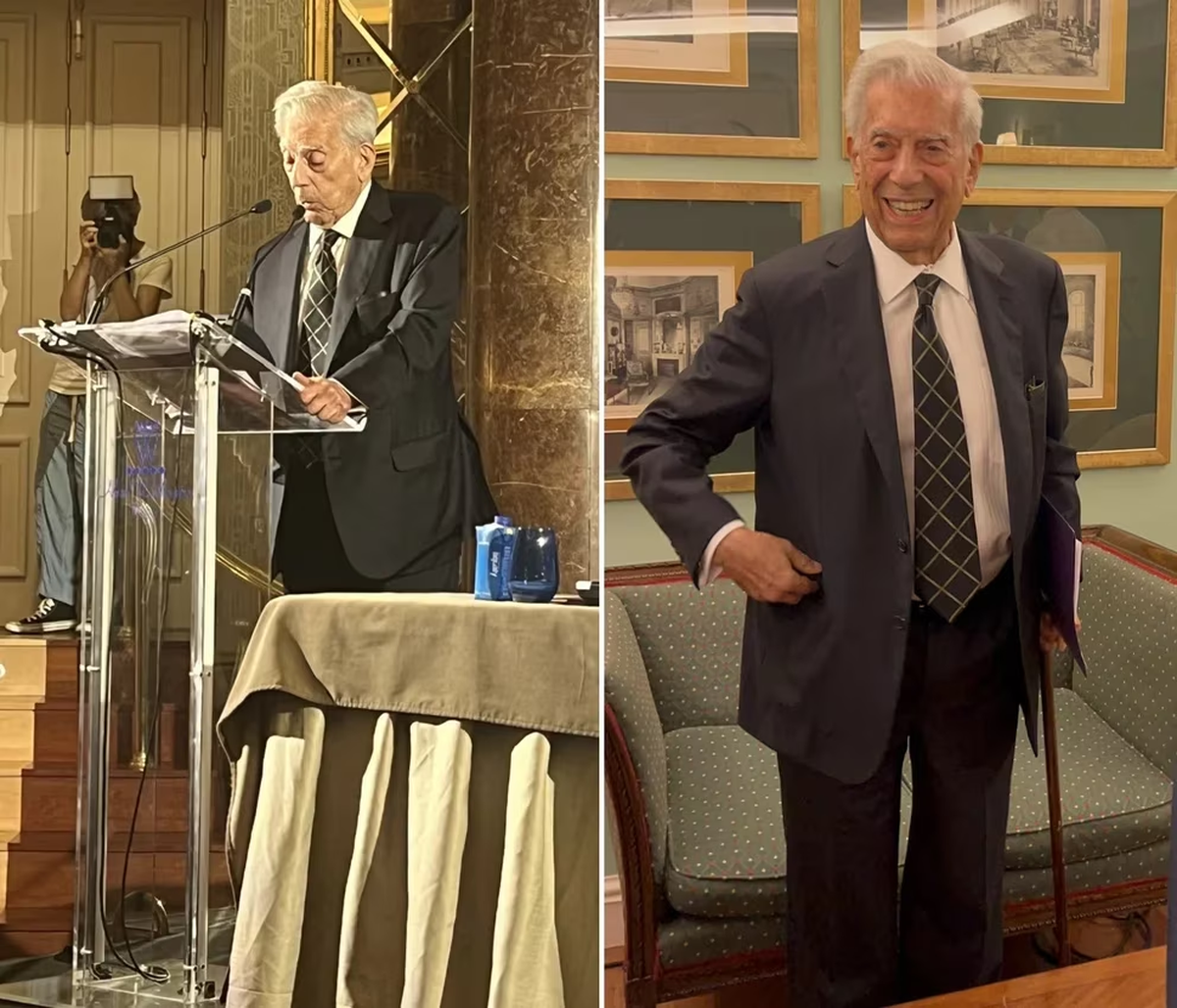 Vargas Llosa en el foro del viernes en Madrid (fotos: miguelhotero/itobisono) Vargas Llosa en el foro del viernes en Madrid (fotos: miguelhotero/itobisono)