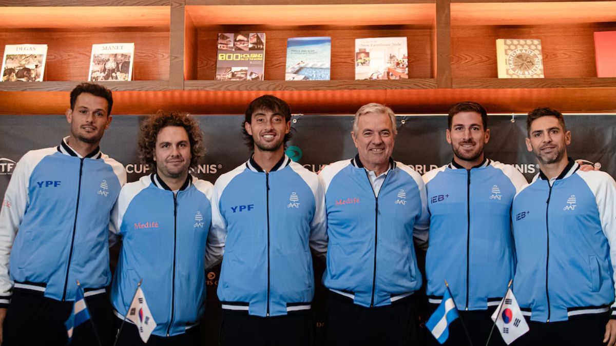 Argentina inicia su camino en la Copa Davis con cinco debutantes en Corea del Sur.
