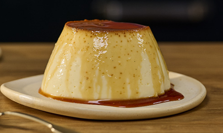 Flan casero con stevia. Flan casero con stevia.