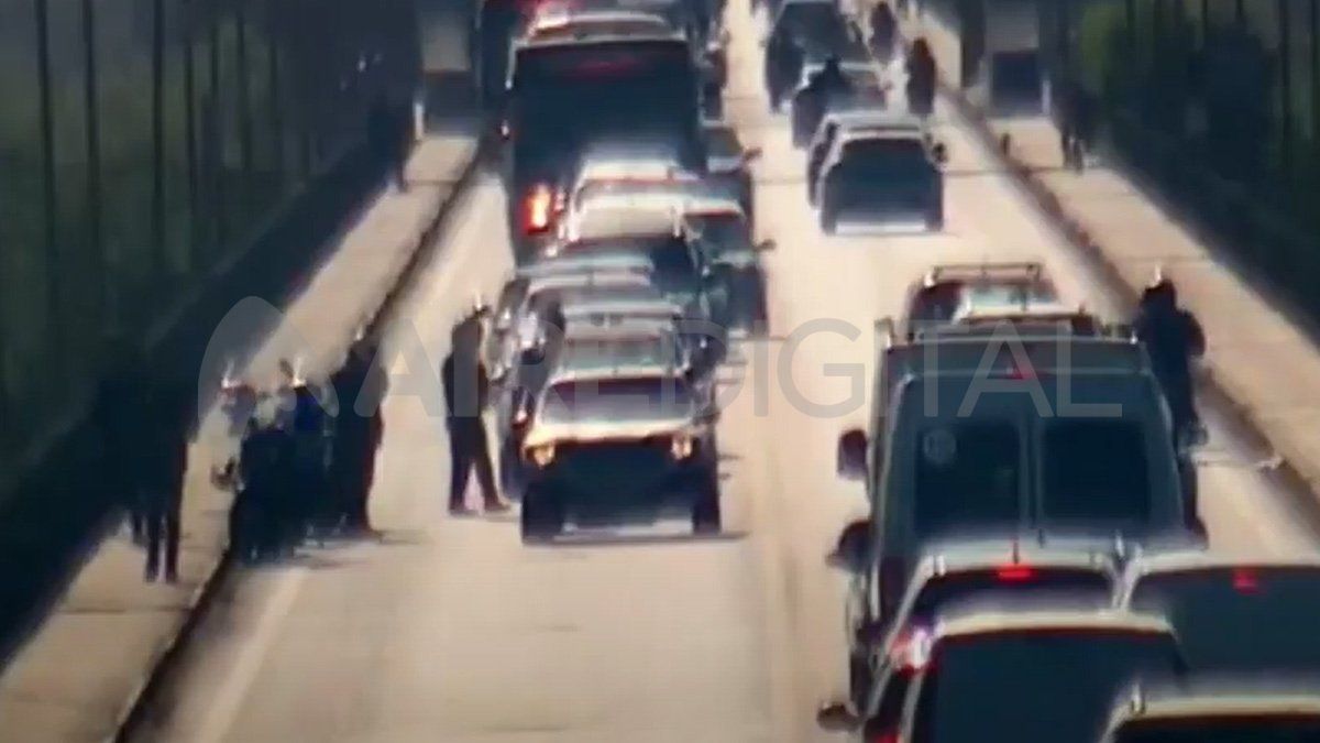 Un grave accidente con un motociclista herido se vivió en la mañana de este viernes en el Puente Carretero.