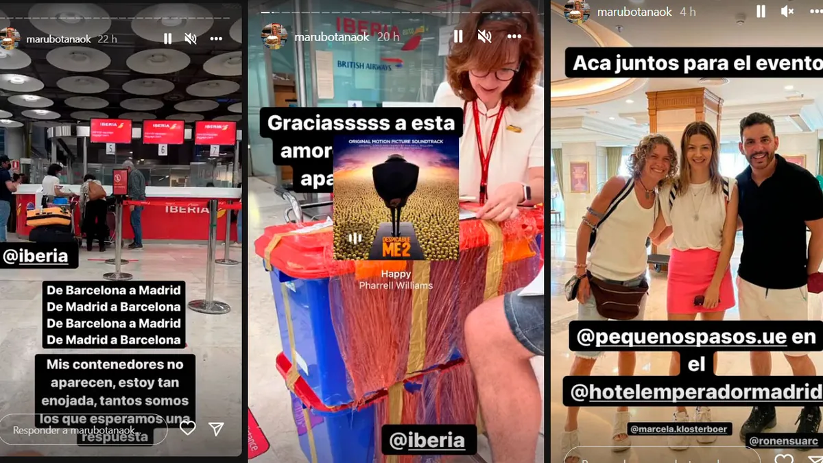 Maru Botana vivió un momento de mucha angustia en pleno viaje entre Madrid