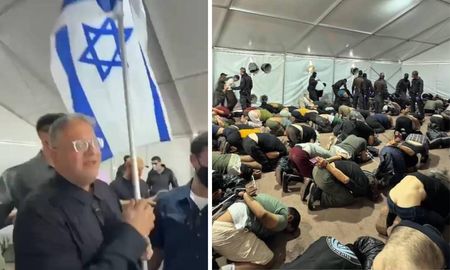 El ministro israelí Itamar Ben Gvir generó una ola de repudio global tras filmarse junto a los activistas detenidos. El ministro israelí Itamar Ben Gvir generó una ola de repudio global tras filmarse junto a los activistas detenidos.