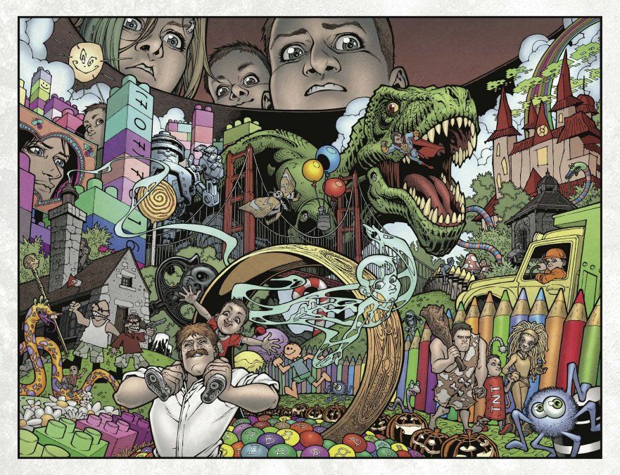 Escena del comic Locke & amp; Key de Joe Hill