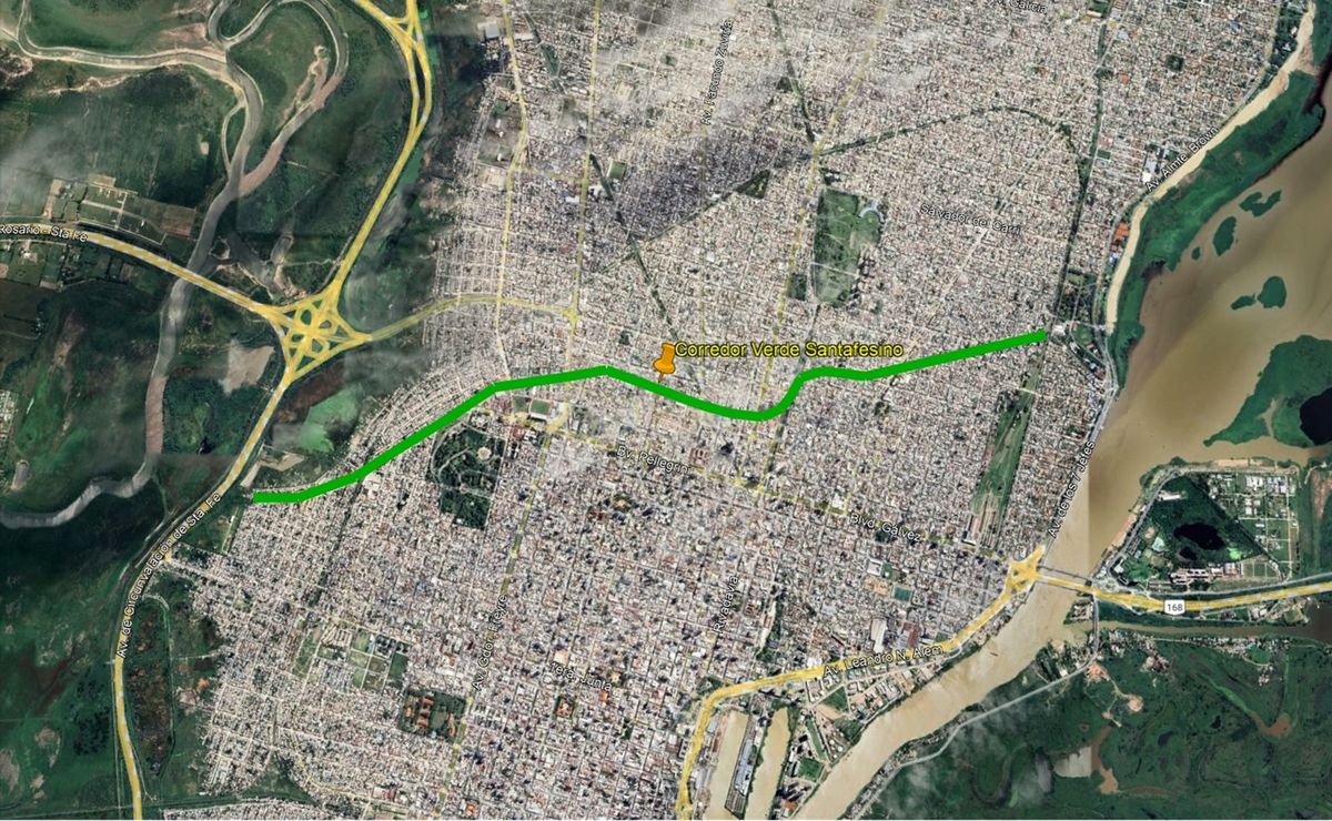 El Concejo de Santa Fe aprobó la creación del Corredor Verde. 