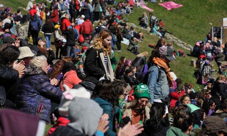 el cierre del encuentro de mujeres y diversidades: sin derechas ni fascismos el cierre del encuentro de mujeres y diversidades: sin derechas ni fascismos