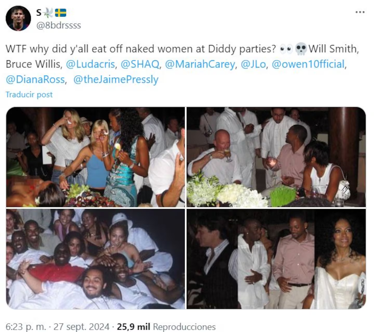 Lista de celebridades que asistieron a las fiestas de P. Diddy. Lista de celebridades que asistieron a las fiestas de P. Diddy.