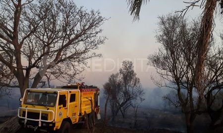 Desde horas del mediodía de este viernes bomberos de diferentes puntos de la zona intentan sofocar foco ígneo de importantes consideraciones originado en Sauce Viejo, sobre el río Coronda, más precisamente al final de la calle Eucaliptus. Desde horas del mediodía de este viernes bomberos de diferentes puntos de la zona intentan sofocar foco ígneo de importantes consideraciones originado en Sauce Viejo, sobre el río Coronda, más precisamente al final de la calle Eucaliptus.
