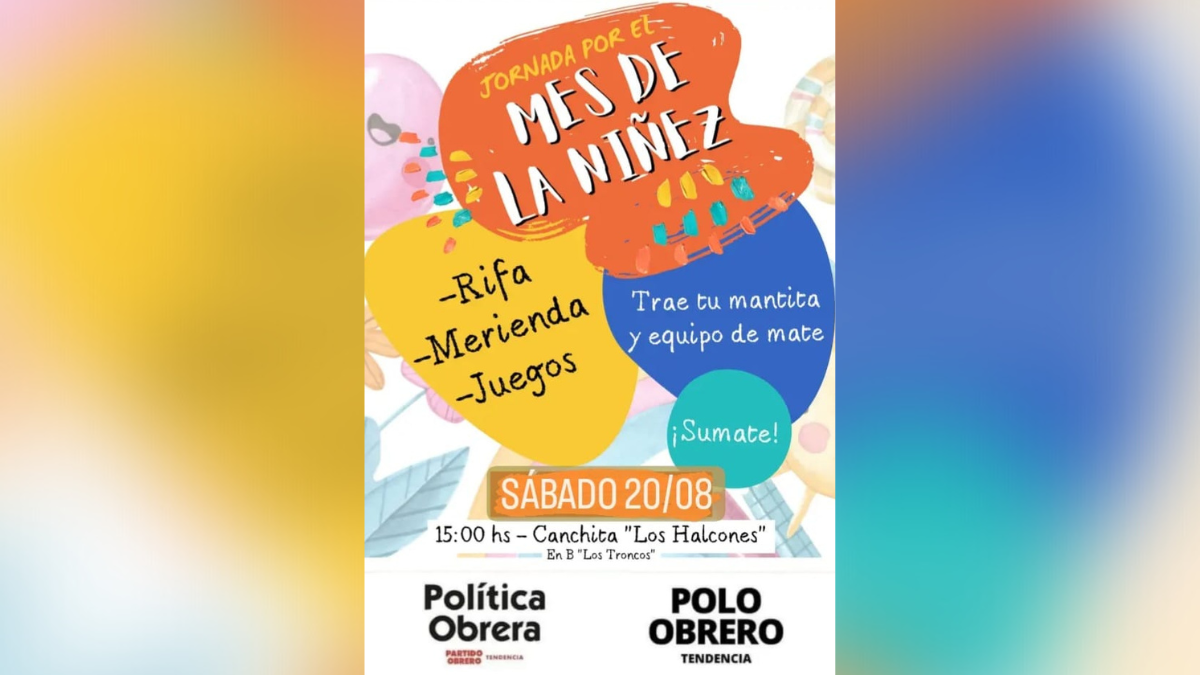 La organización Polo Obrero Tendencia cuenta con dos espacios que brindan asistencia alimentaria los fines de semana.