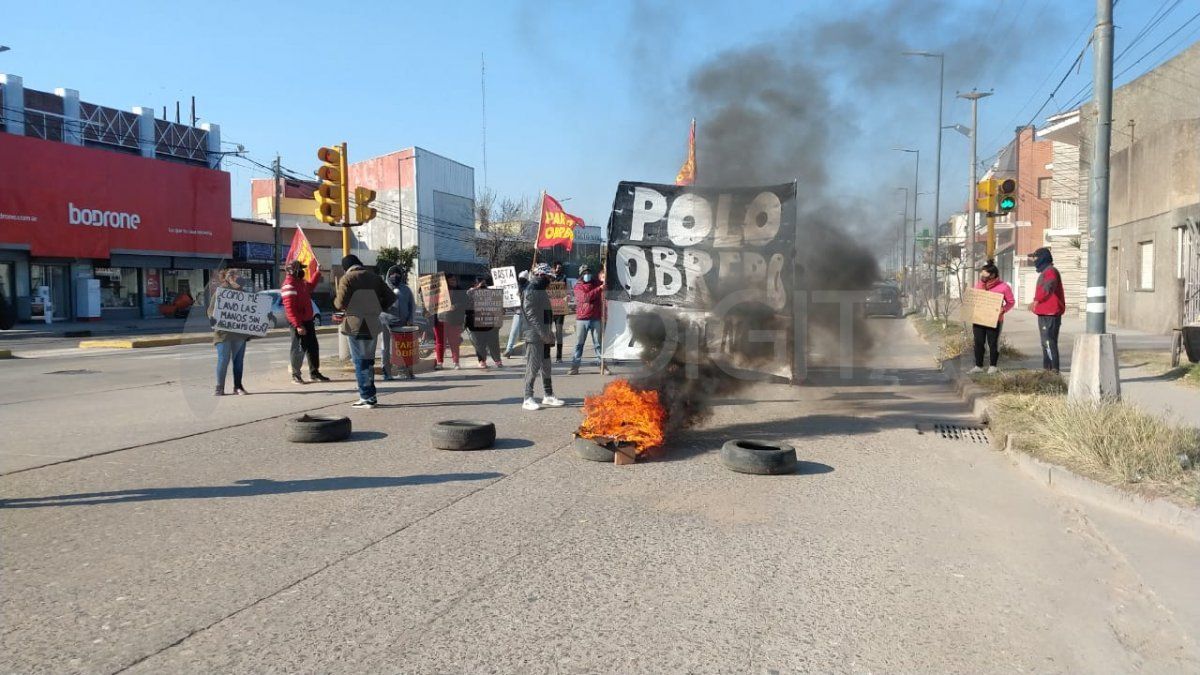 Manifestación de vecinos de barrios Santo Domingo